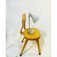 Vintage design grijs bureaulampje